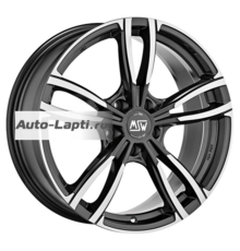 MSW 7,5x17/5x112 ET35 D73 73 Gloss Dark Grey Full Polished